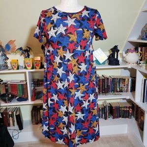 Lularoe Americana Carly Dress w Pocket XXS NWT